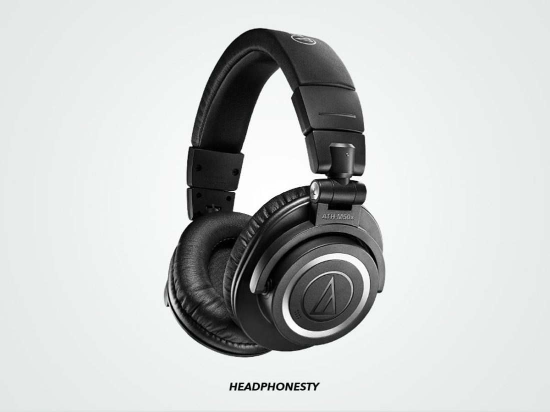Close look at the Audio Technica headphones (From: Amazon)