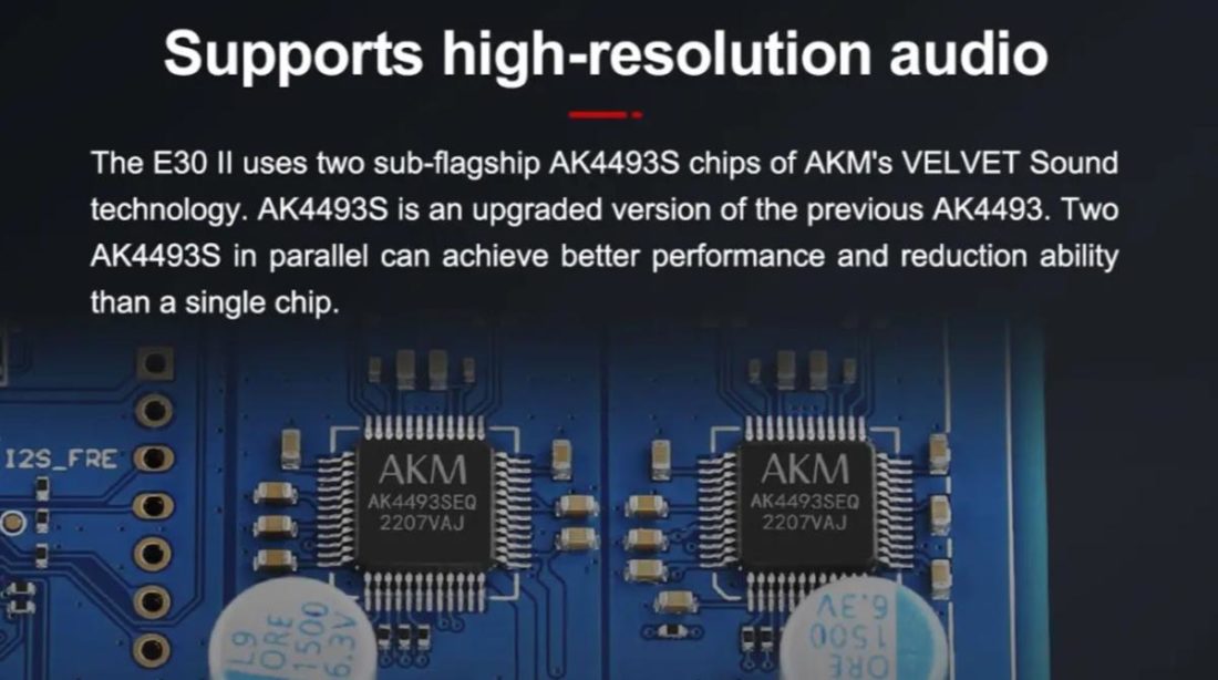 The new dual AK4493s chipset. (From: HiFiGo.com)