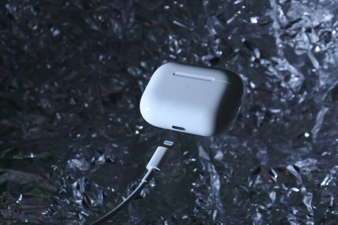 Charging AirPods Pro with wired charging