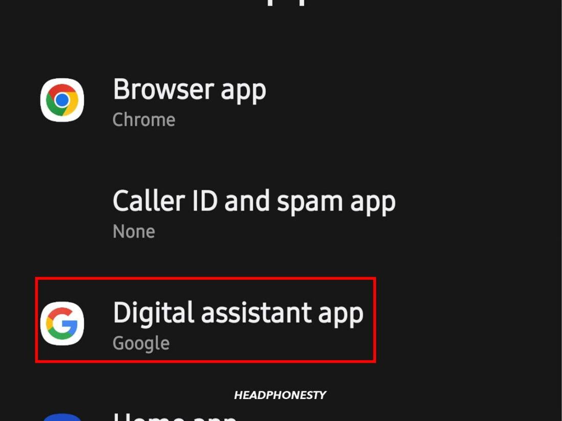 Digital assistant app