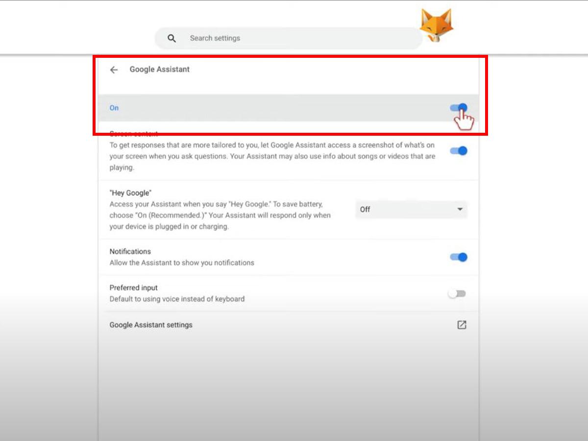 Disabling Google Assistant on Chrome OS (From: Youtube/Foxy Tech Tips)