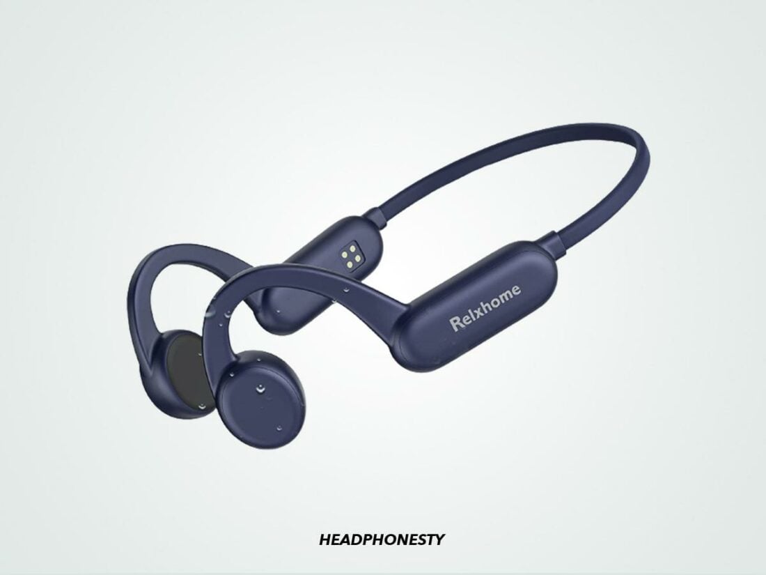 Close look at the Relxhome Bone Conduction Headphones (From: Amazon.com)