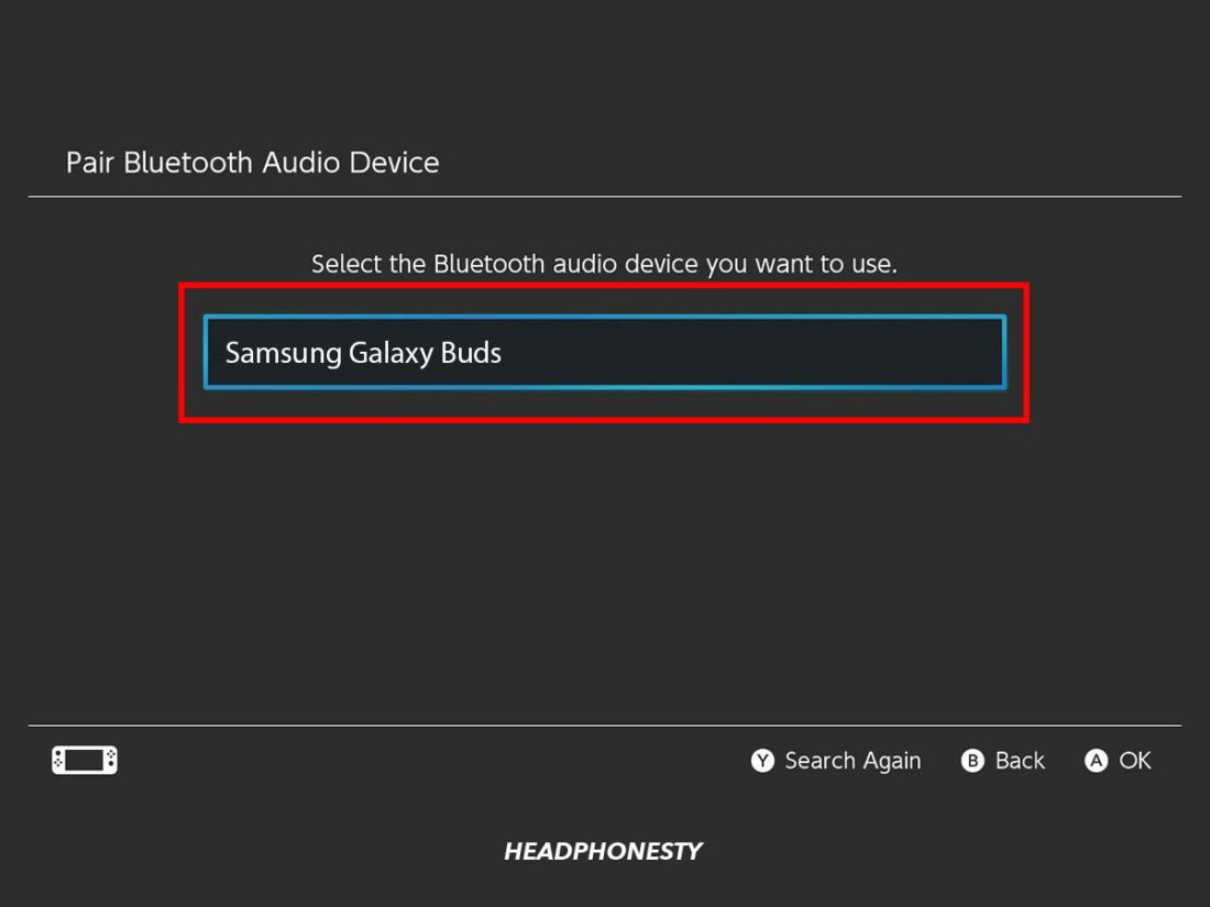 Select Samsung Galaxy Buds.