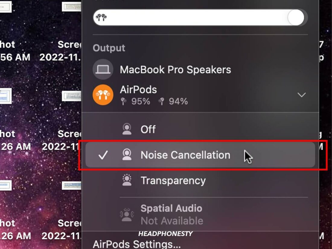 Select Noise Cancellation