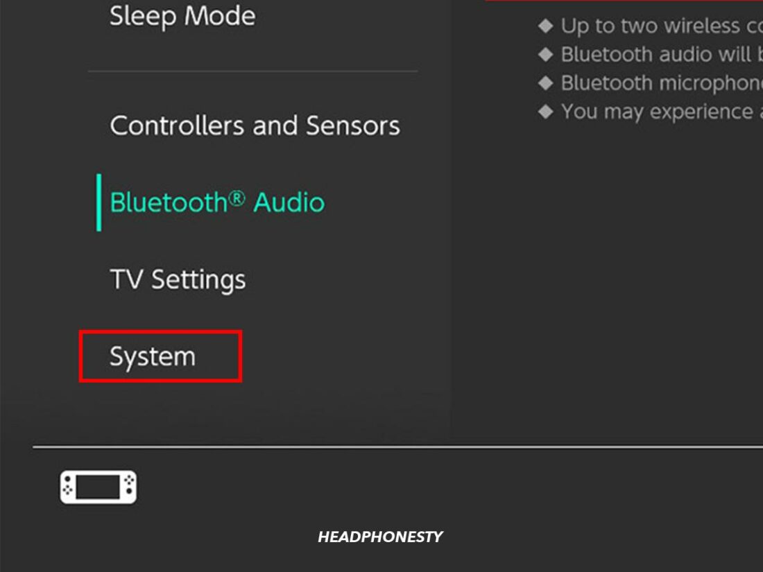Click on 'System' from the options below.