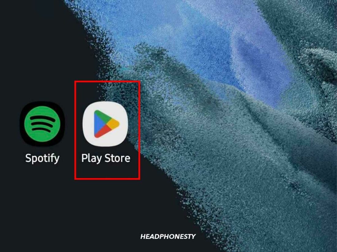 Opening Google Play Store