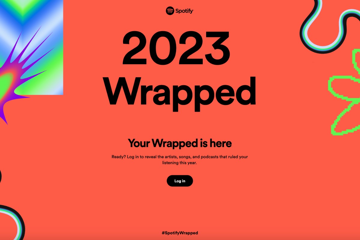 Spotify 2023 Wrapped landing page