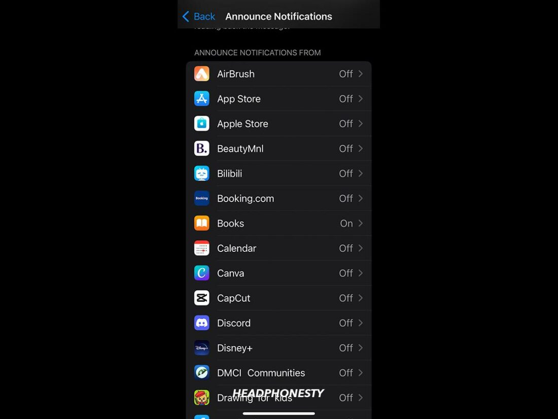 List of Apps compatible on Announce Notifications