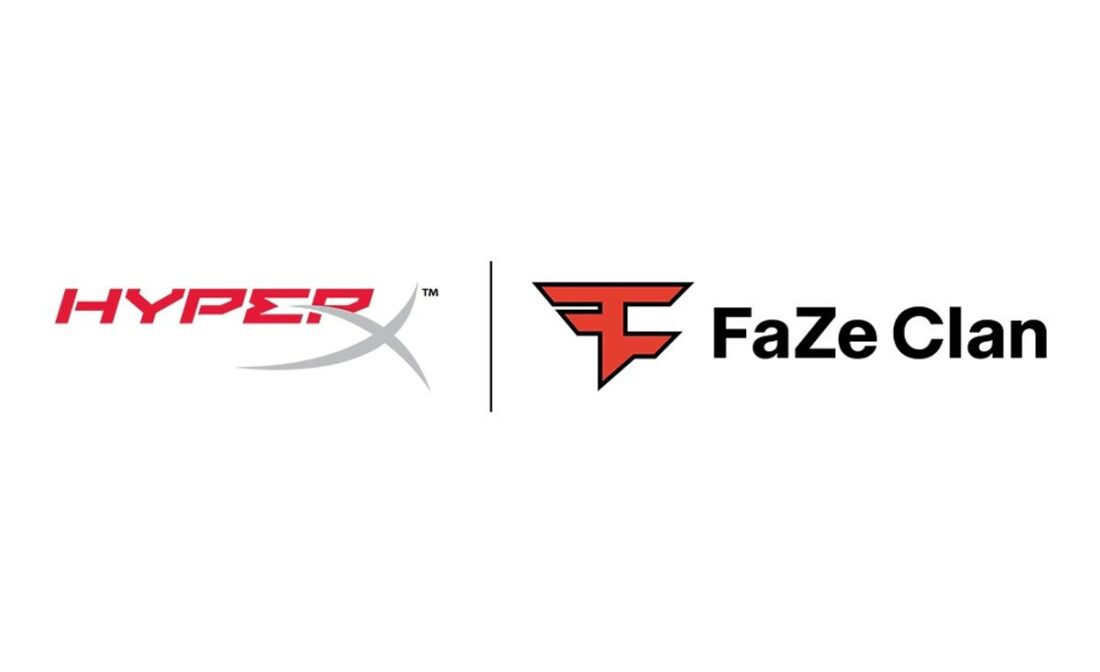 Image of the HyperX logo and Faze Clan logo (From: https://archive.esportsobserver.com/faze-clan-hyberx-partnership/)