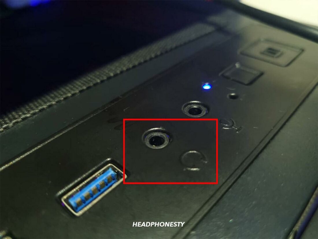 3.5mm ports on PC
