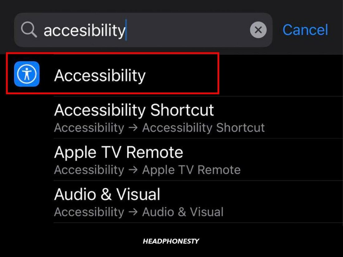 Searching for Accessibility