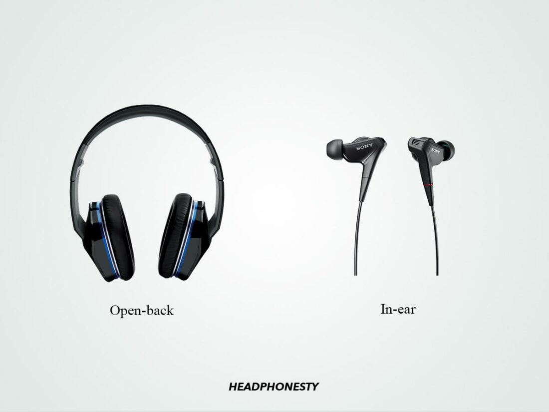 Open-back and In-ear