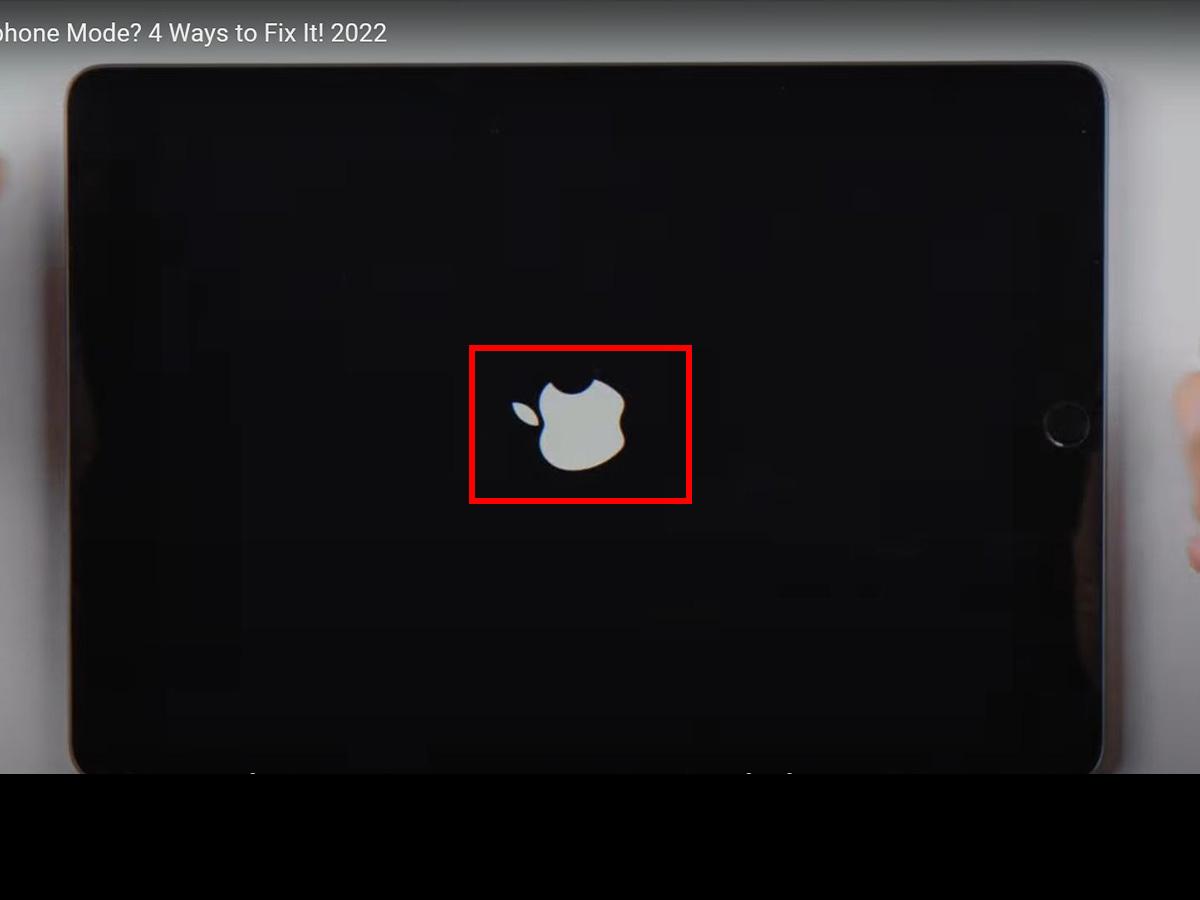 Wait until you see the Apple logo. (From YouTube/TenorShareOfficial)