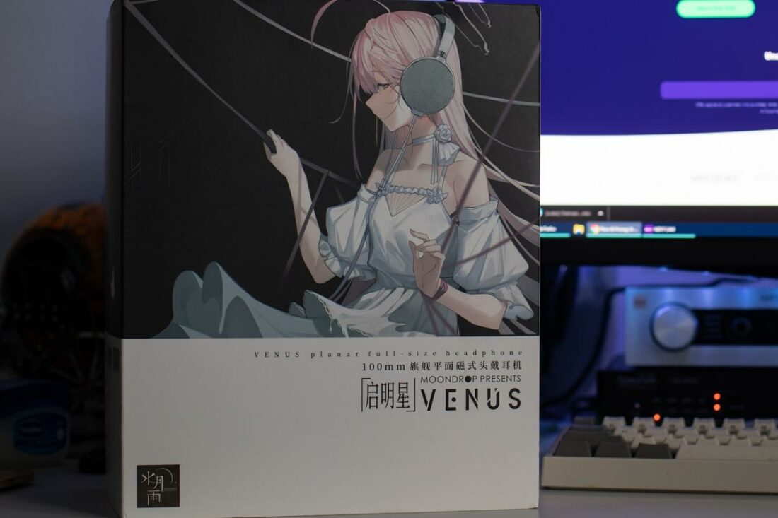 Moondrop's signature anime art is present on the Venus' cover.