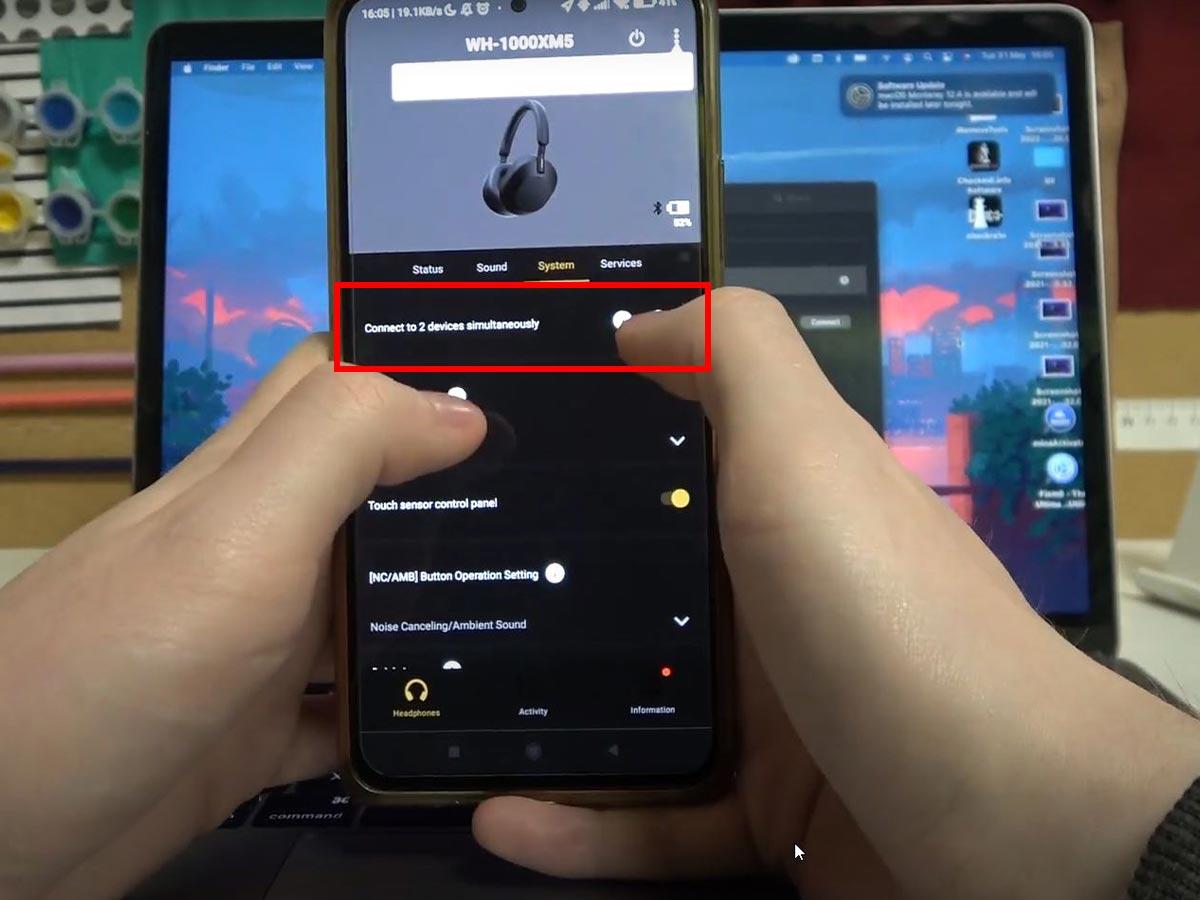 Enabling "Connect to two devices simultaneously" (From: Youtube/HardReset.Info)