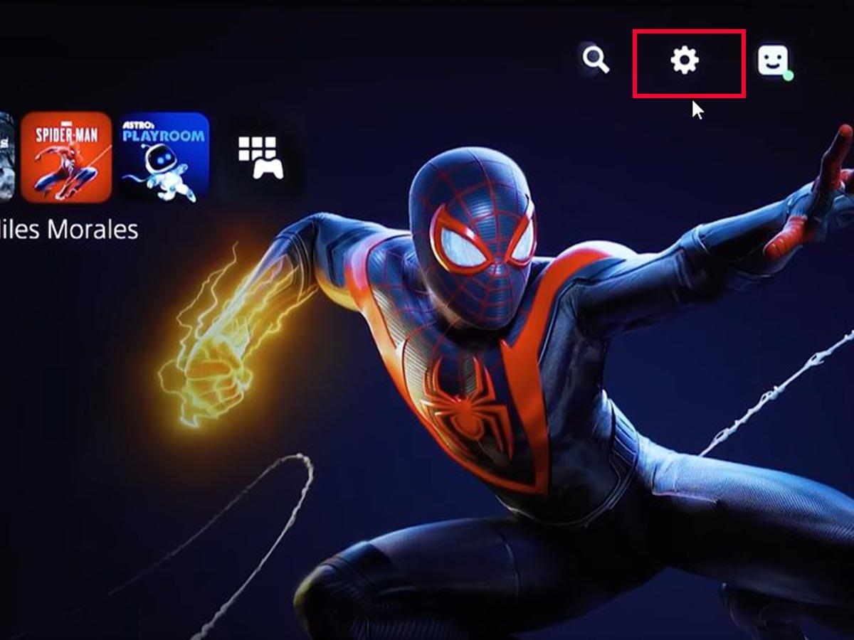 PS5 settings icon. (From: Youtube/DigitalTrends)