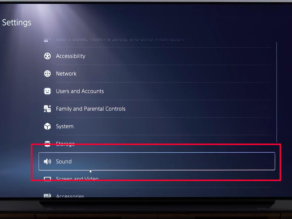 PS5 Sound tab. (From: Youtube/DigitalTrends)