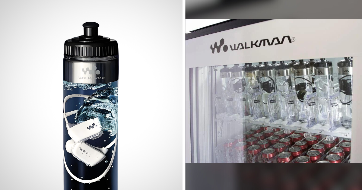 Sony waterproof walkman in bottle