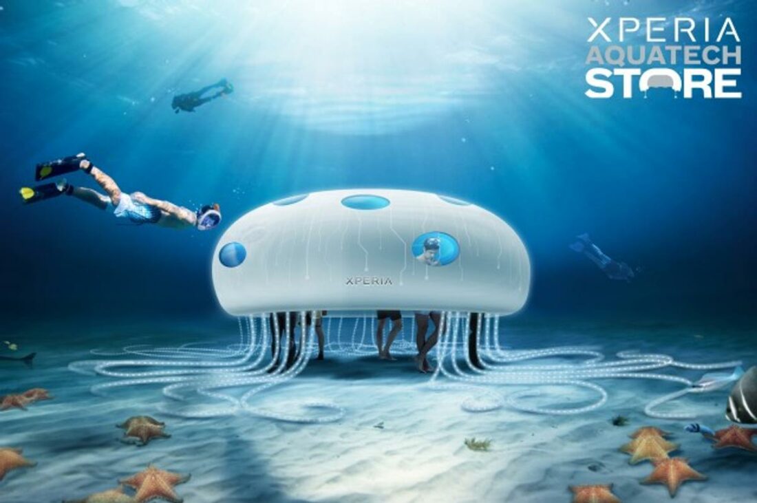 Xperia AquaTech Concept Store (From: Xperiablog.net).