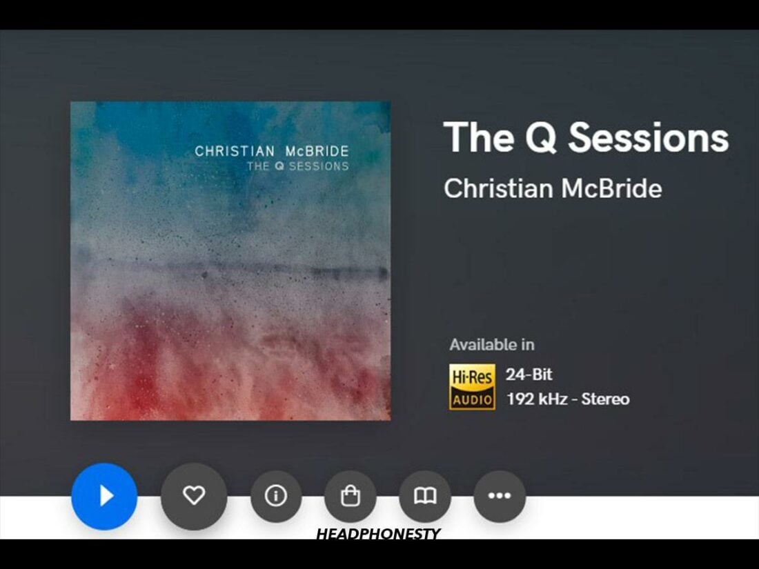 The album cover of Christian McBride's 'The Q Sessions' (From: Qobuz)