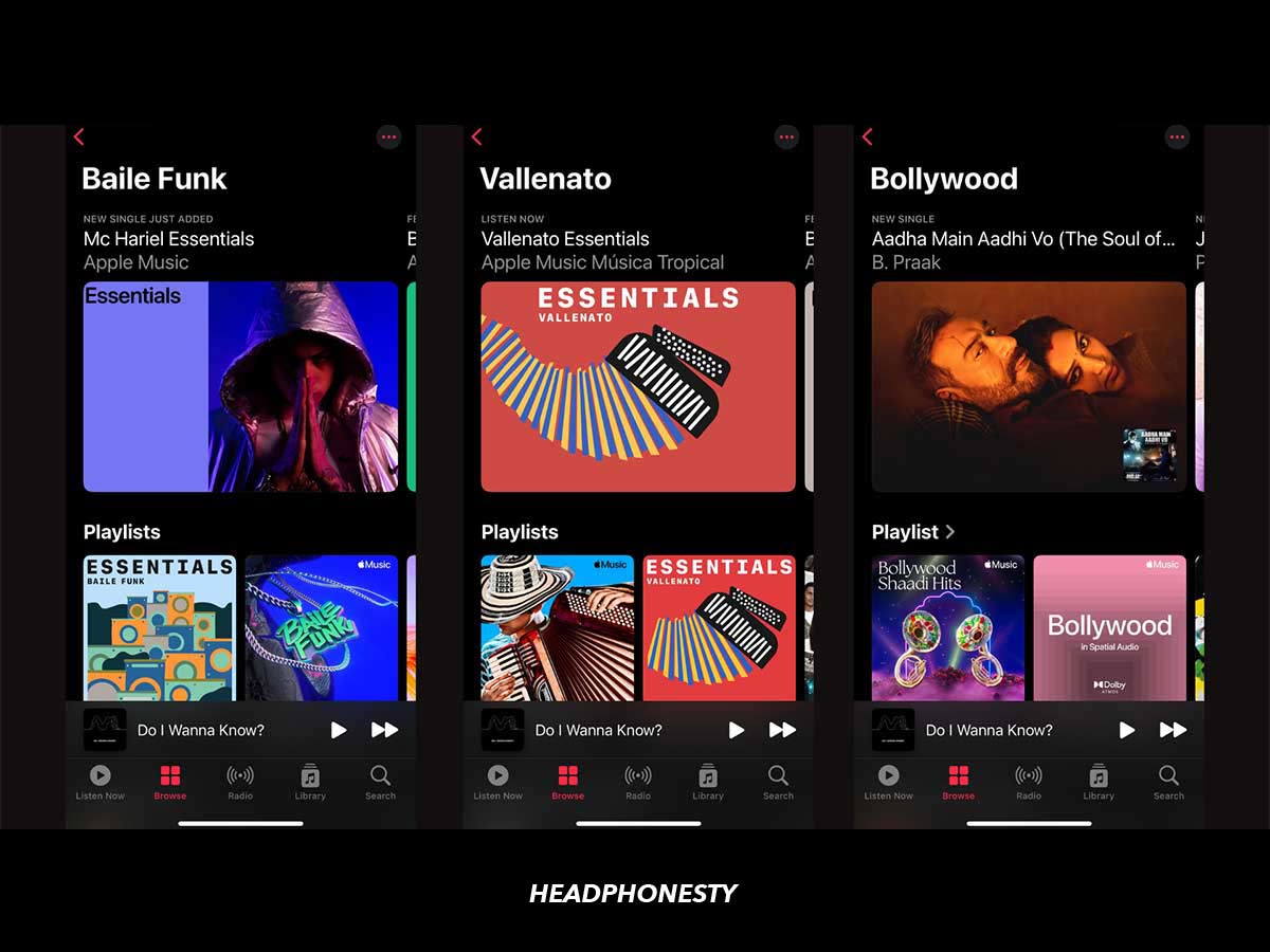 Content Genre and Language Diversity on Apple Music