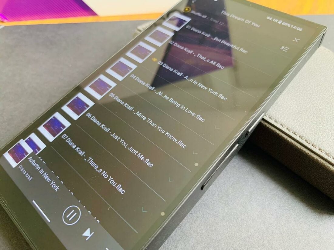 The HiByMusic app is this DAP's workhorse for music playback.