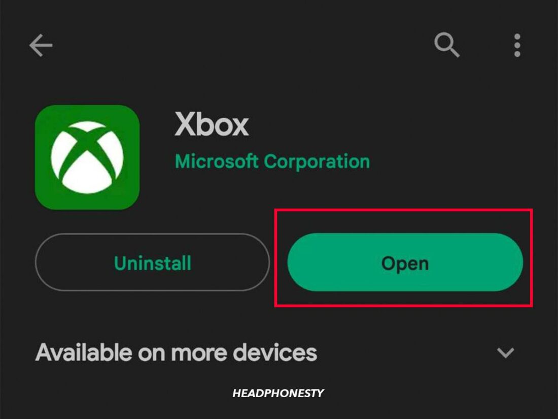 Open the Xbox app.