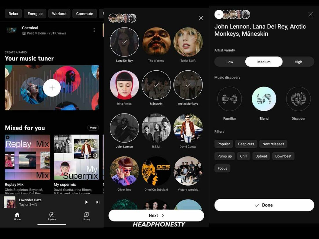 YouTube Music lets you create your own radio station.