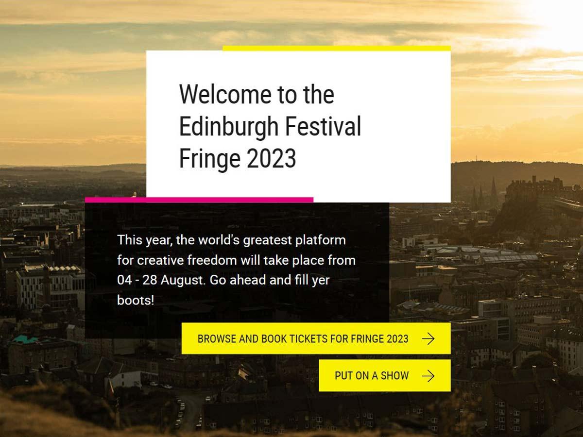Edinburgh Festival Fringe in Scotland. (From: edfringe)