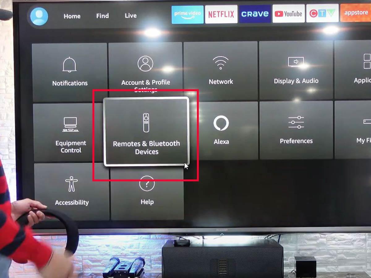Select Remotes and Bluetooth Devices. (From: Youtube/ALWAYS MABEL CANADA) 