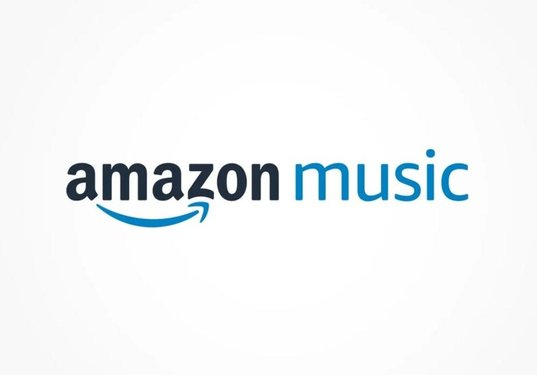 Amazon Music's official logo in white.
