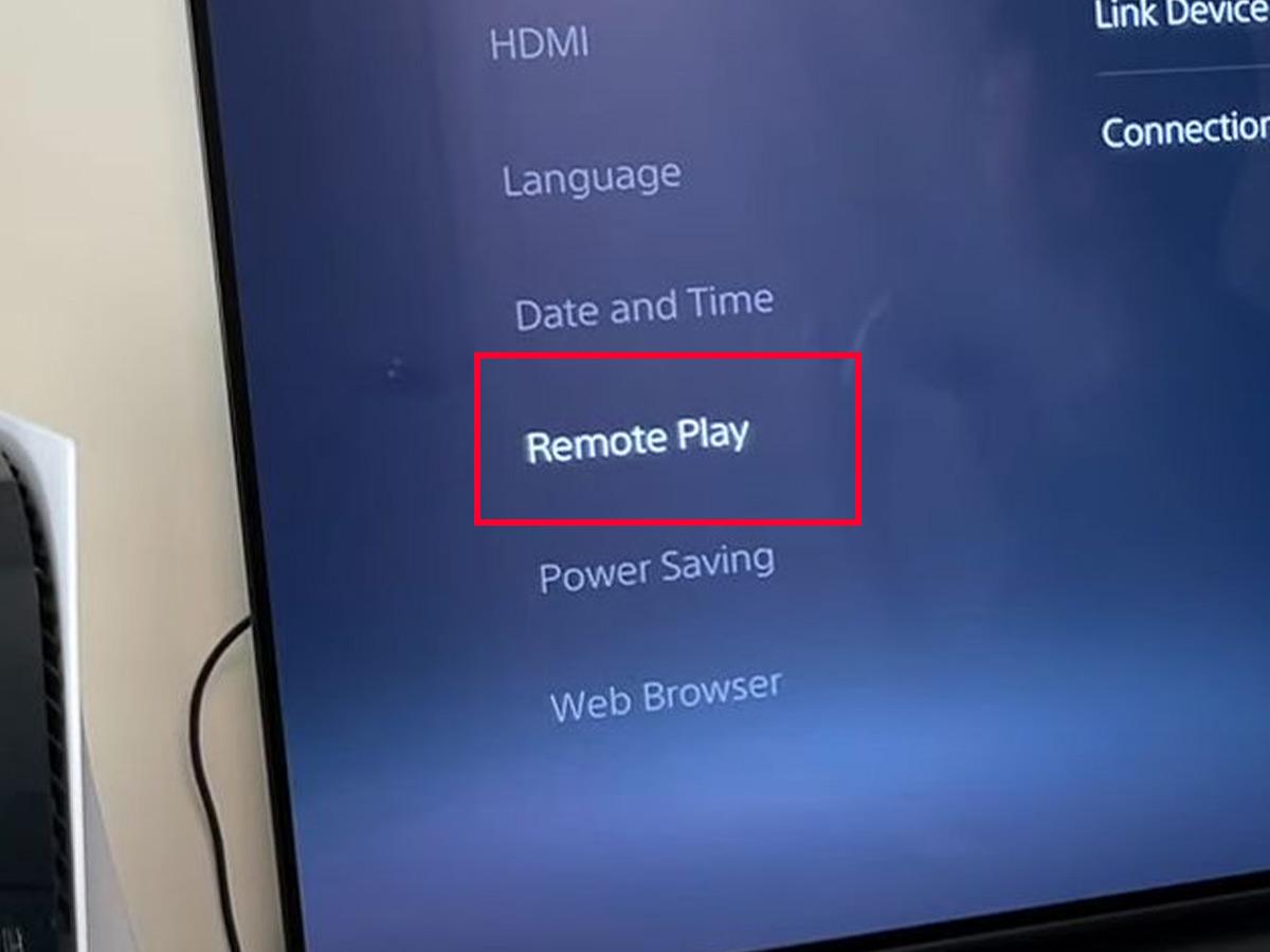 Select Remote Play. (From: YouTube/John Hammer)
