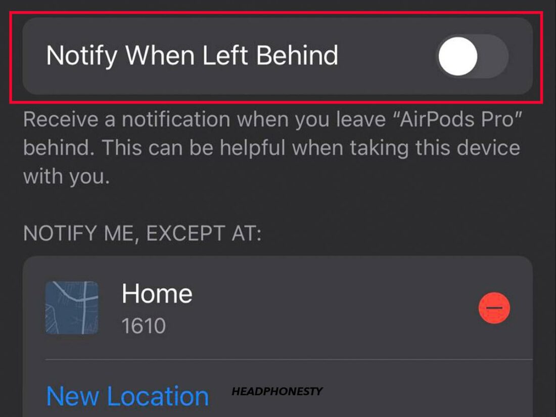 Turn Off ‘Notify When Left Behind’ feature.
