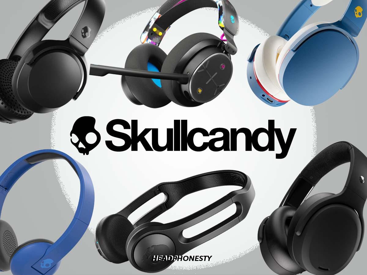 Skullcandy headphones and logo.