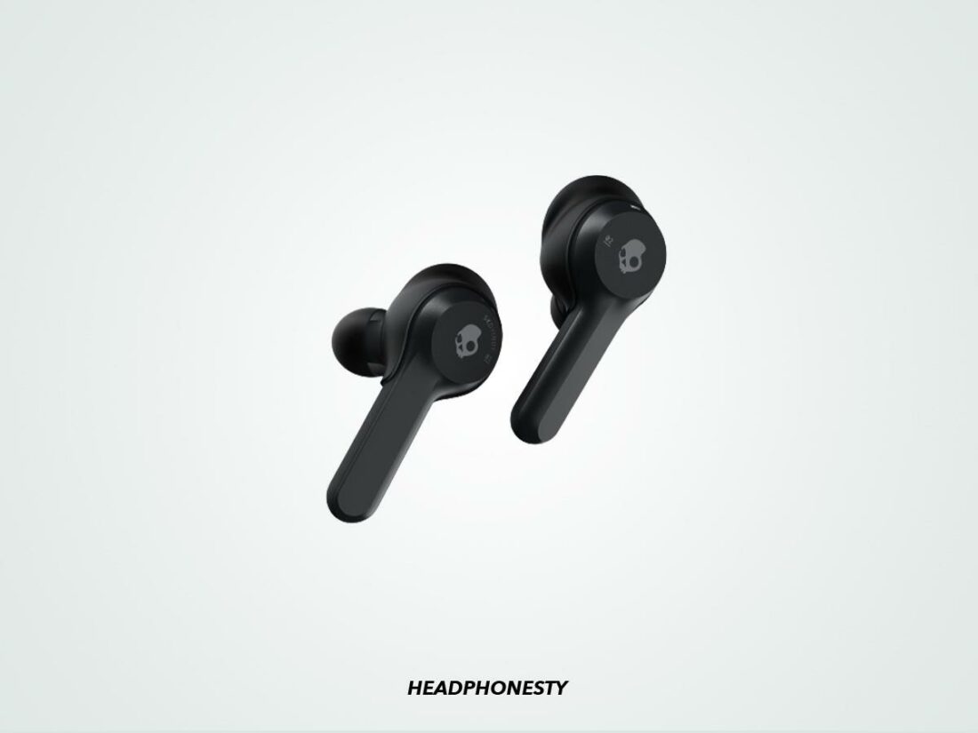 A closer look at the Skullcandy Indy Wireless earbuds. (From: Amazon)