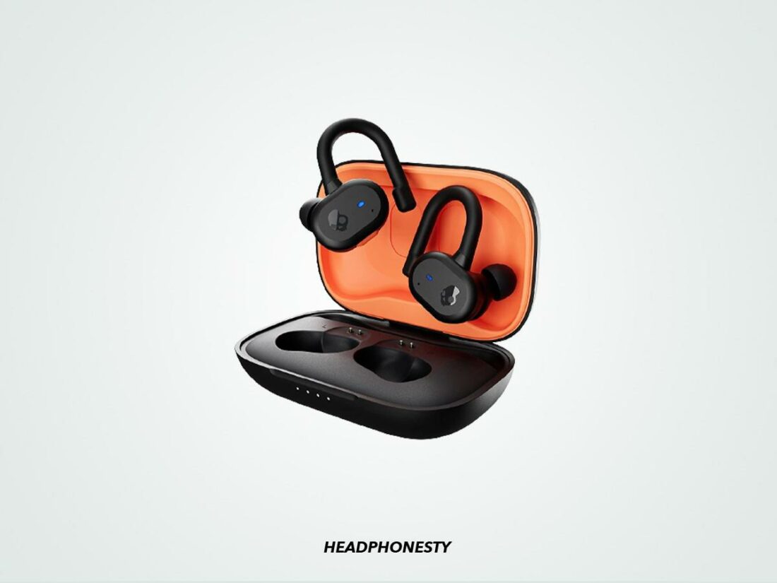 A closer look at the Skullcandy Push Active Earbuds. (From: Amazon)