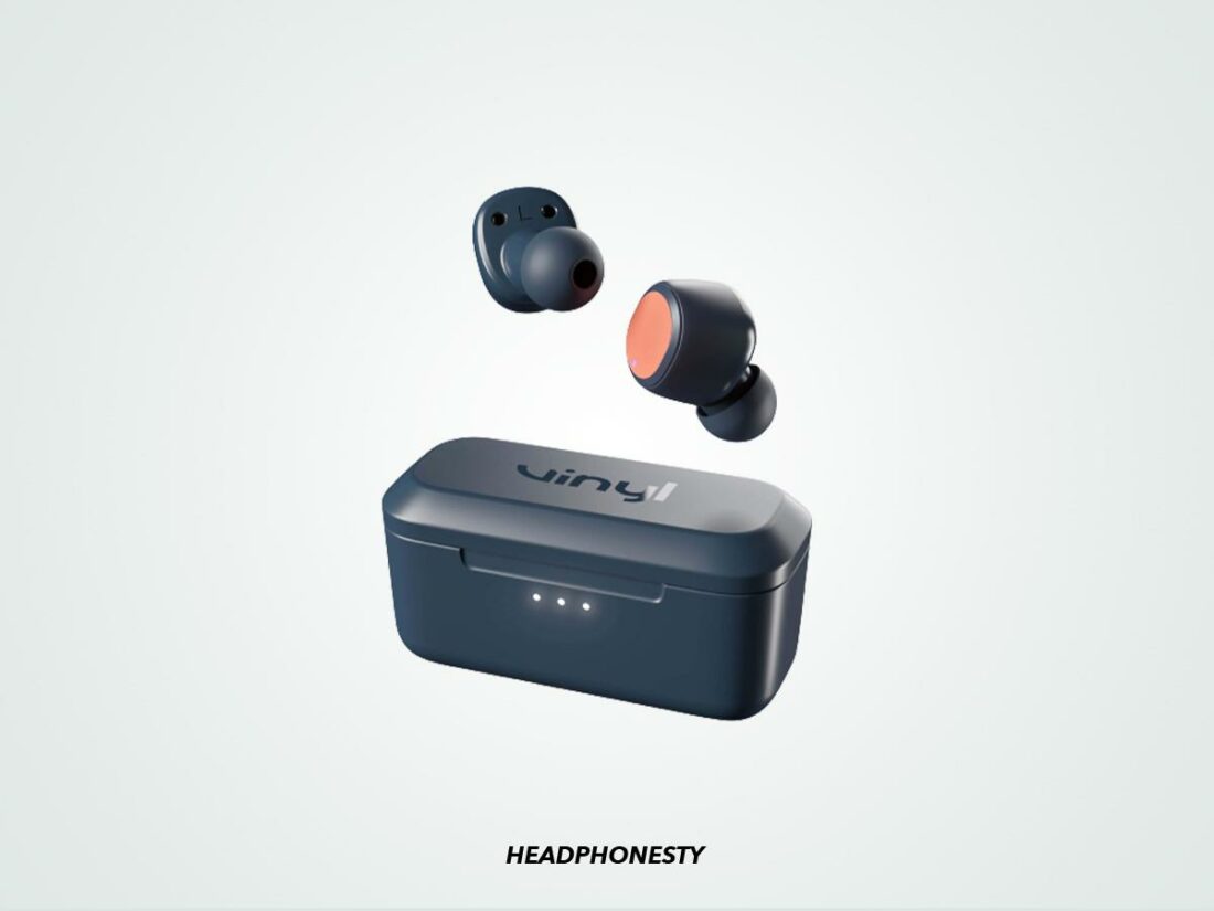 A closer look at the Skullcandy Vinyl Earbuds. (From: Amazon)