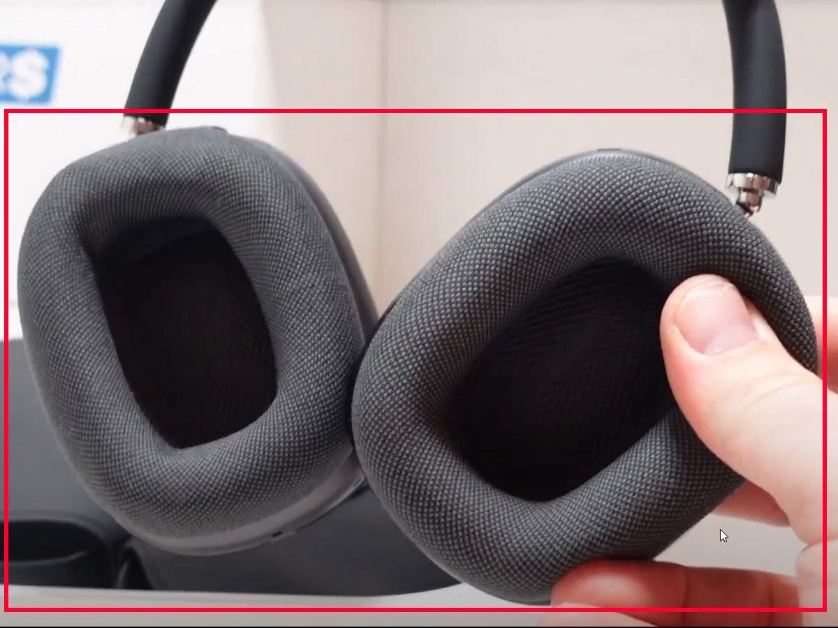 Uneven ear pads on fake AirPods Max (From: Youtube/Jay Brokers)