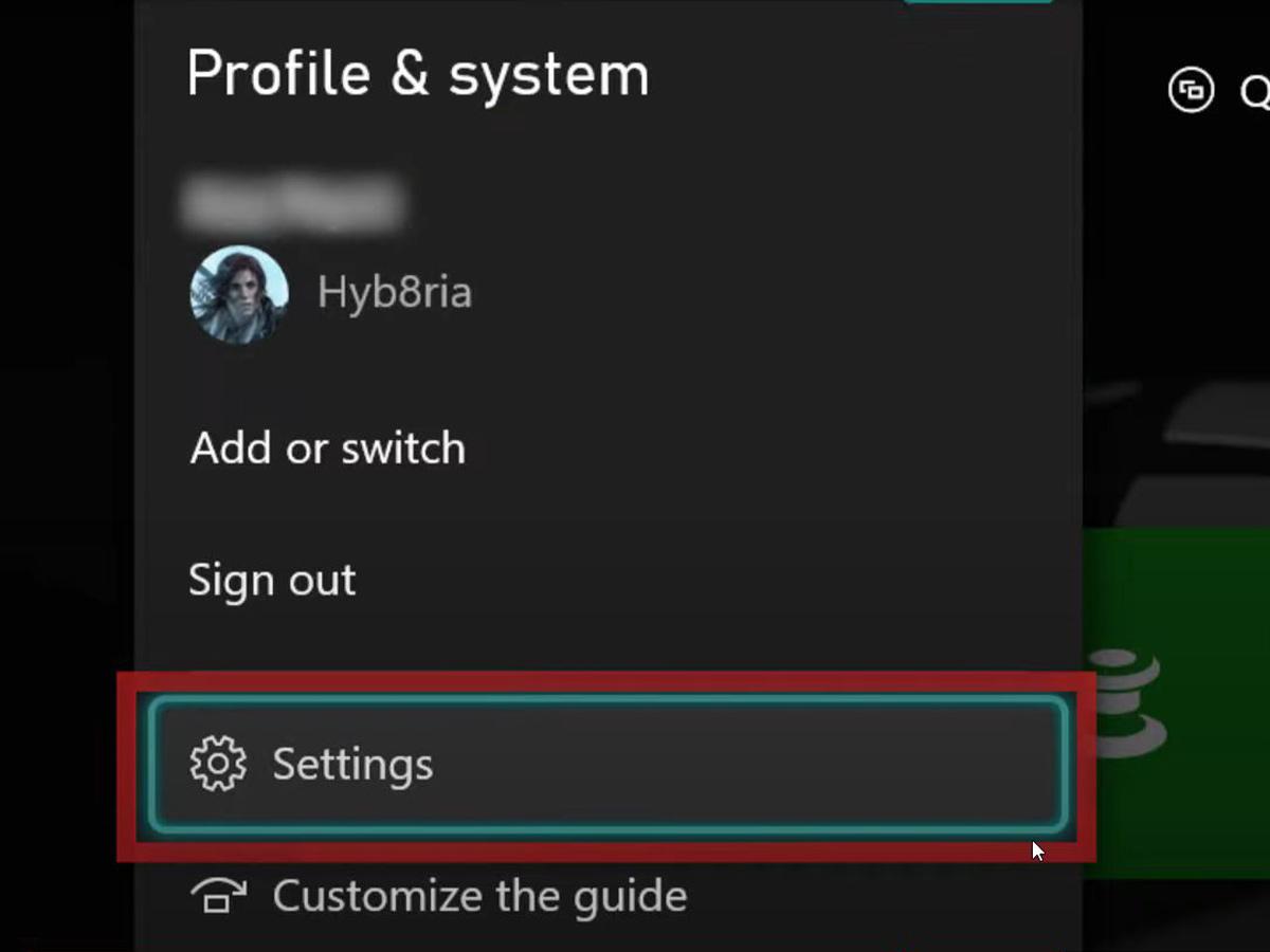 Accessing Xbox One settings. (From: Youtube/Insider Tech)