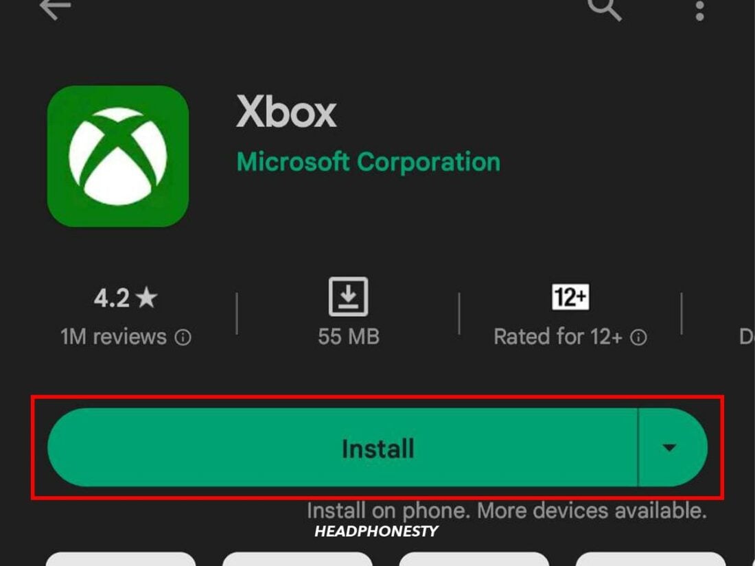 Install the Xbox app.