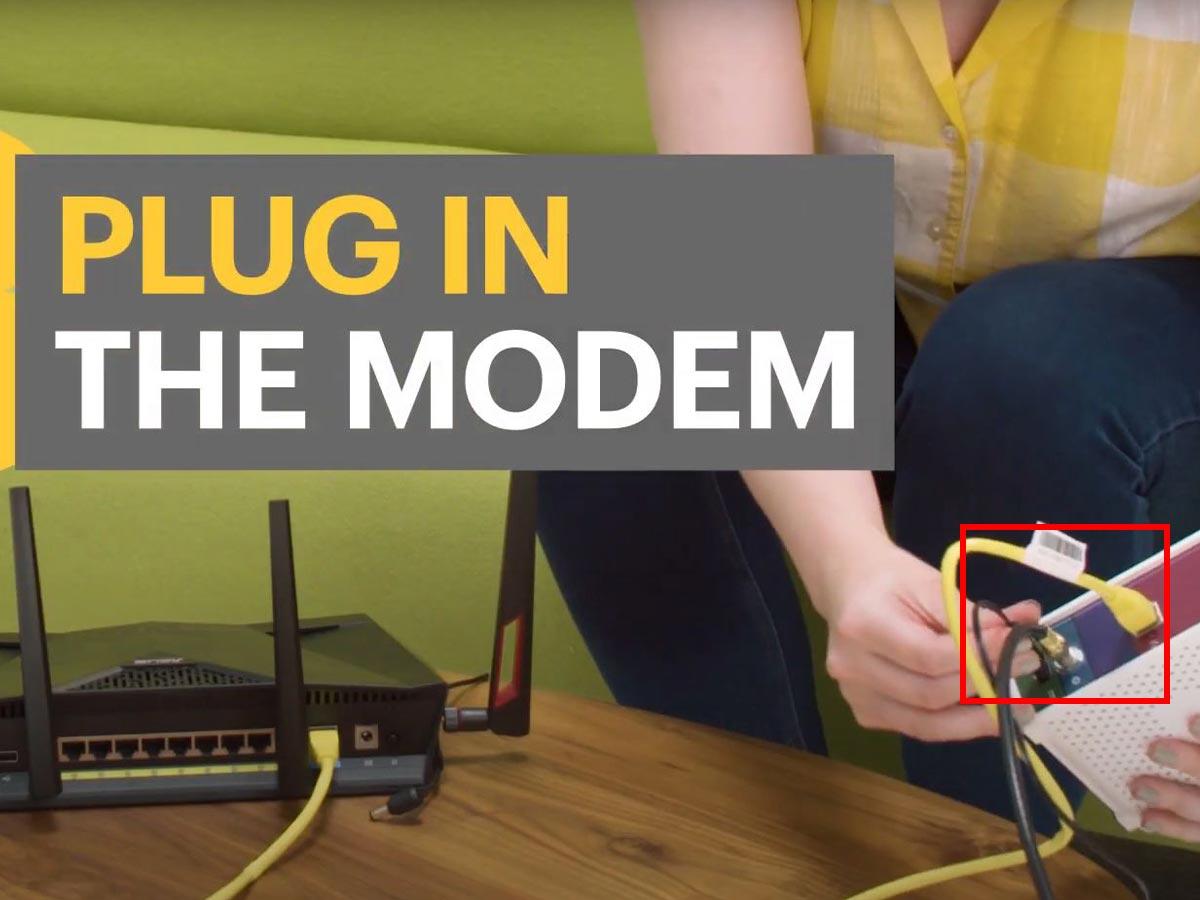 Plug the power and ethernet cables. (From: Youtube/ Lifewire)