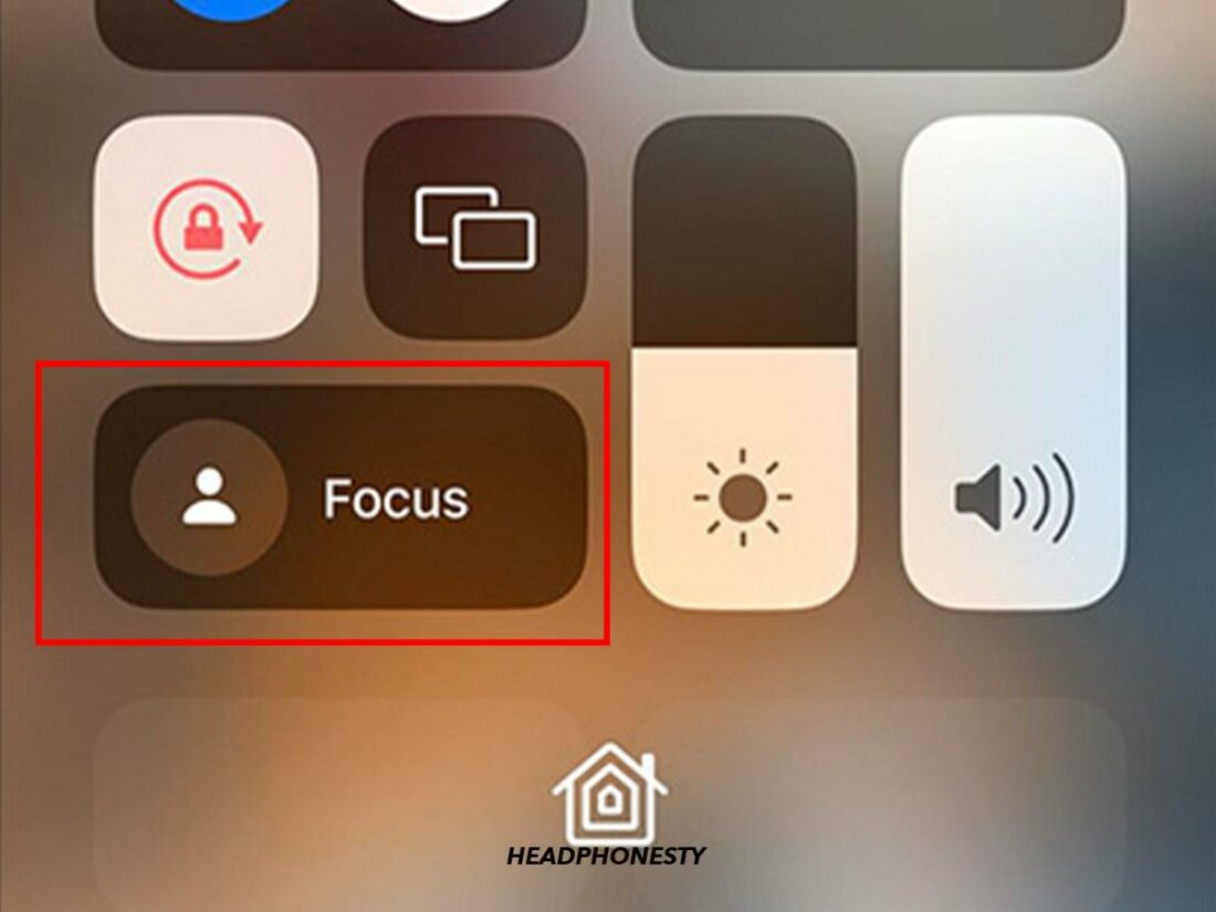 Click on the Focus icon.