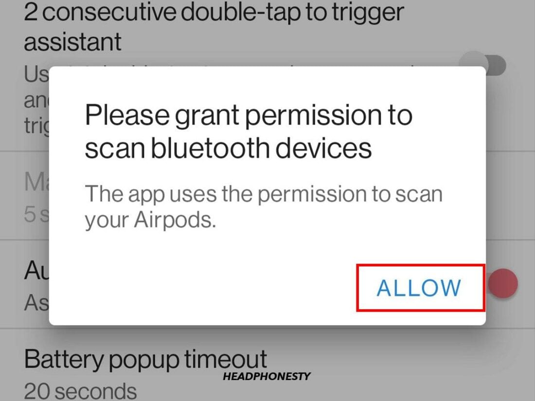 Allow Assistant Trigger to scan for nearby devices.