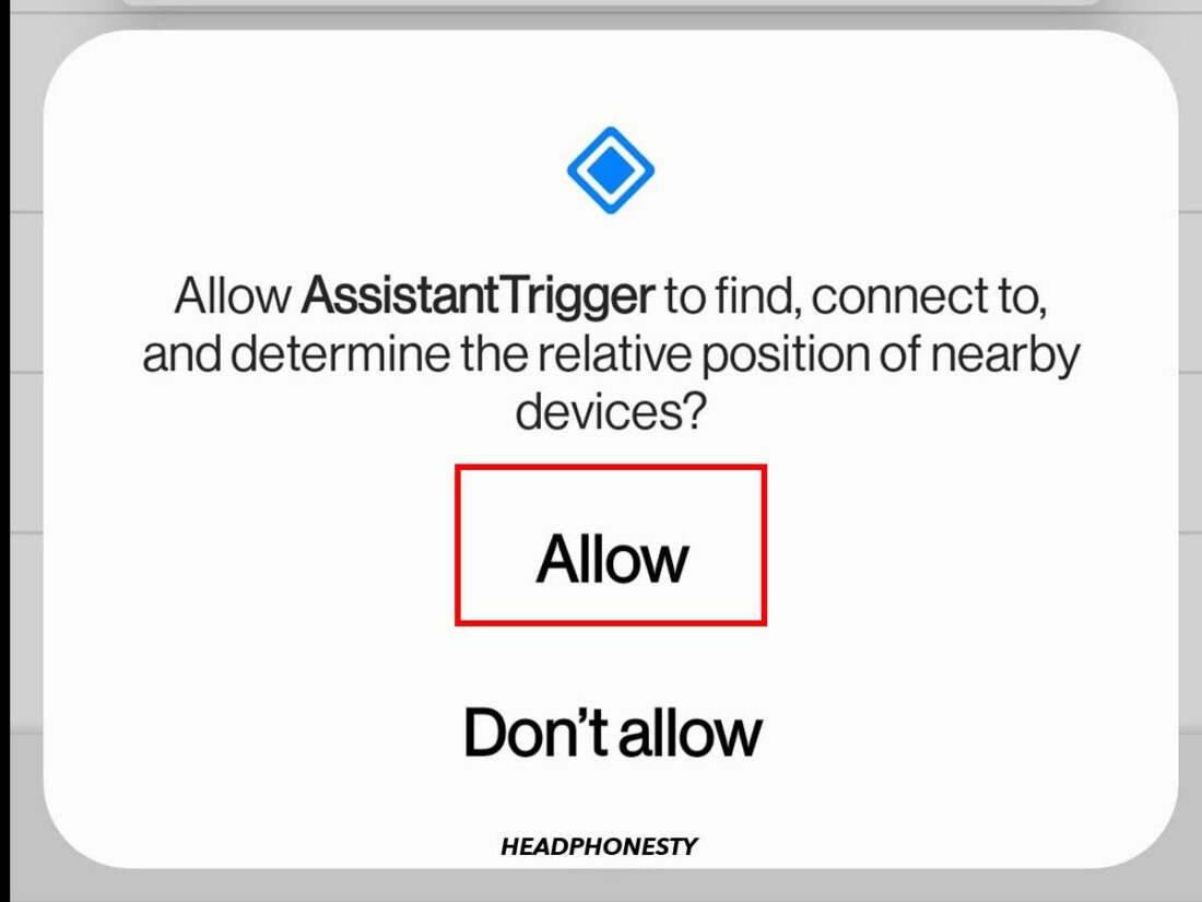 Select 'Allow.'