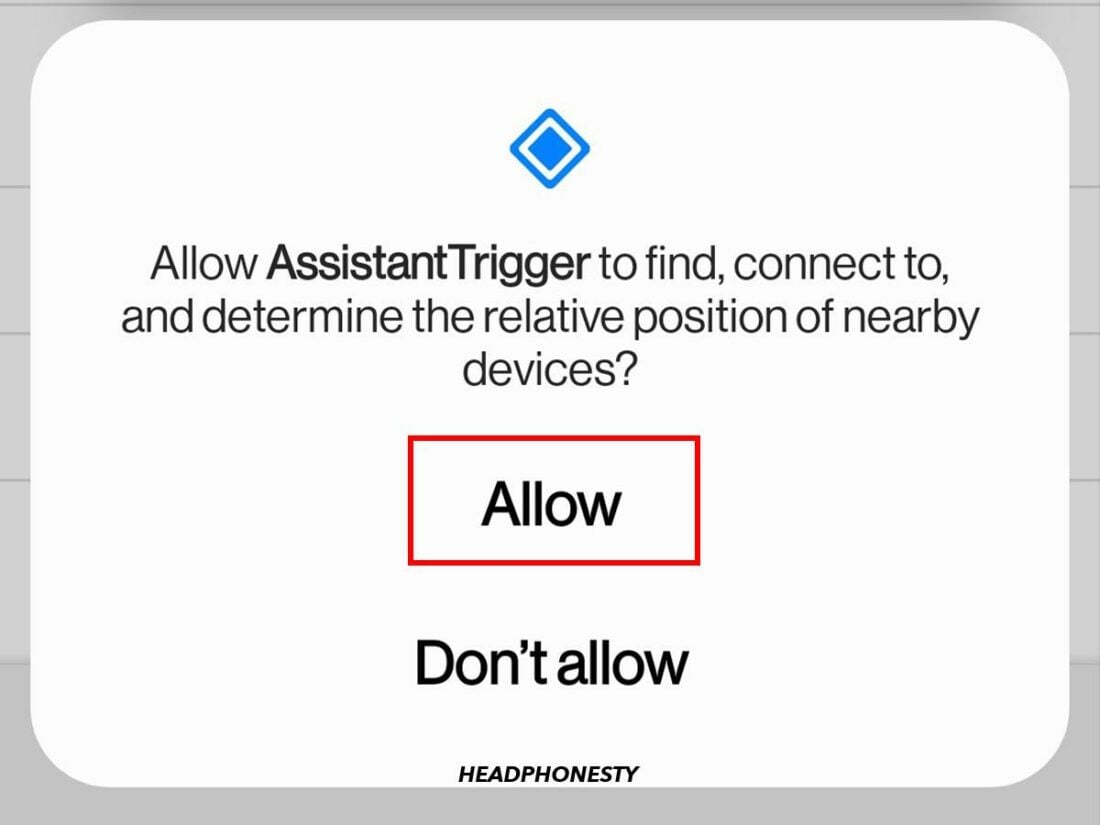 Allow Assistant Trigger to scan for devices again.