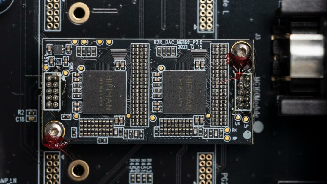 The Hymalaya DAC chips are configured in a dual-mono setup.