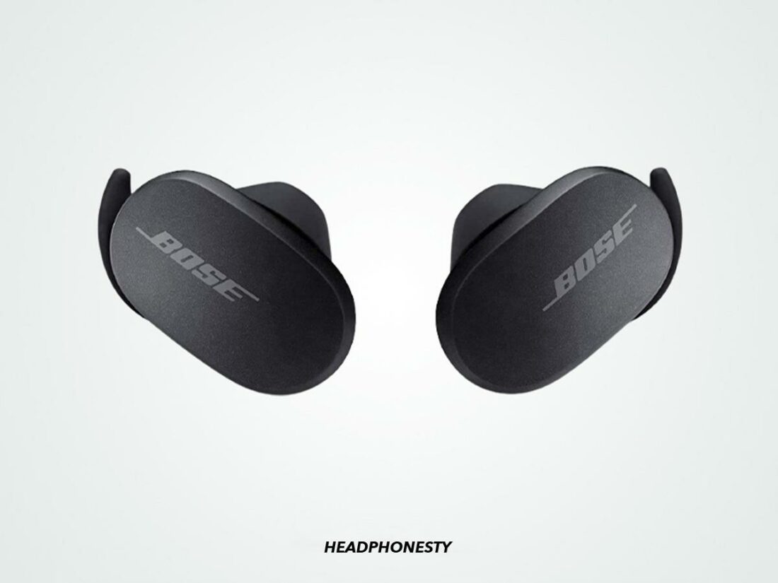 Close look at the Bose QuietComfort Earbuds. (From: Amazon)