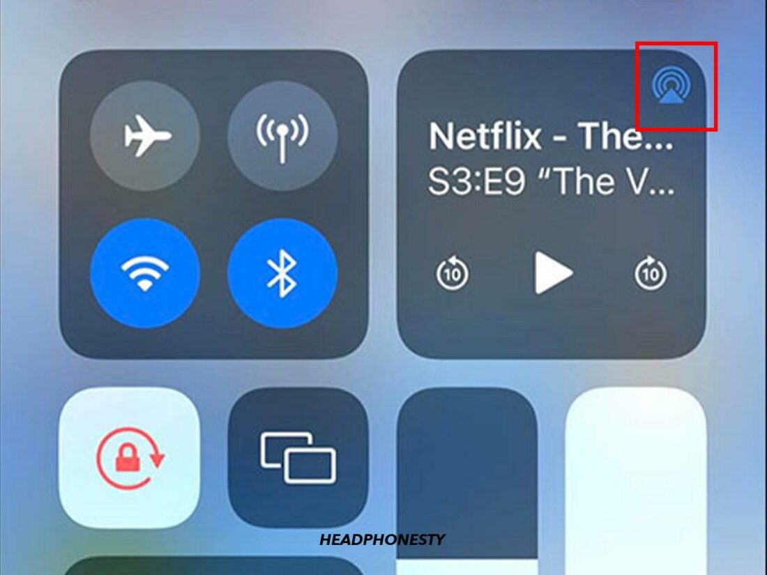 AirPlay icon.