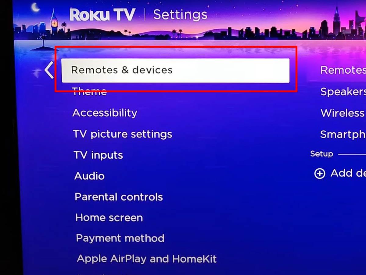 Go to 'Remotes & devices.' (From: Youtube/How To Tech)