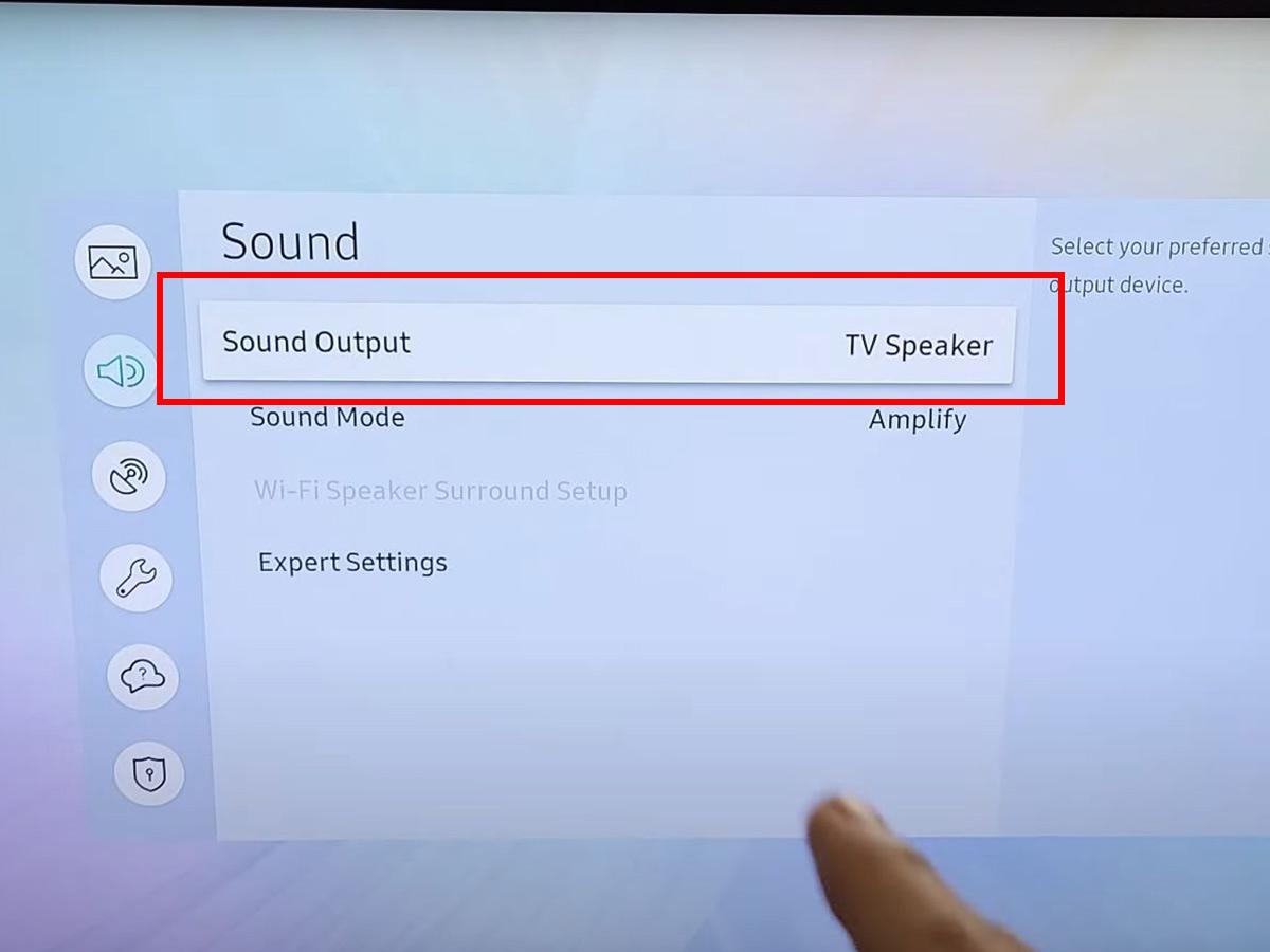 Go to 'Sound Output.' (From: Youtube/ WorldofTech)